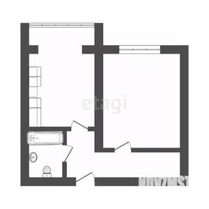 1-к квартира, вторичка, 36м2, 10/10 этаж