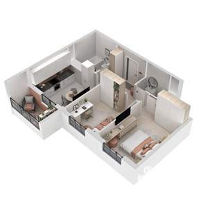 2-к квартира, вторичка, 51м2, 20/21 этаж