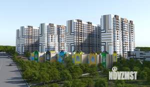 1-к квартира, строящийся дом, 30м2, 1/16 этаж