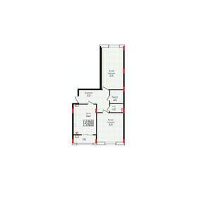 2-к квартира, вторичка, 71м2, 5/10 этаж