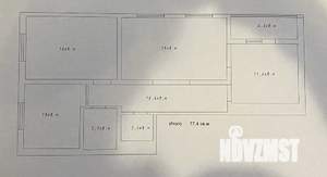 3-к квартира, вторичка, 80м2, 3/16 этаж