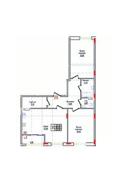 2-к квартира, строящийся дом, 84м2, 3/10 этаж