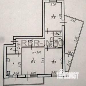 3-к квартира, вторичка, 90м2, 9/10 этаж