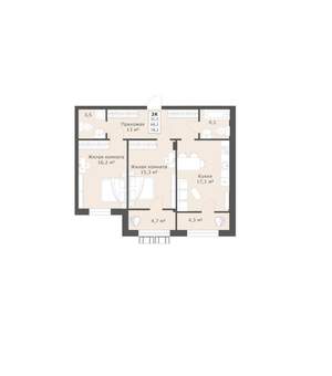 2-к квартира, вторичка, 78м2, 6/12 этаж