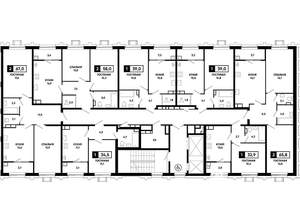 2-к квартира, вторичка, 67м2, 2/21 этаж