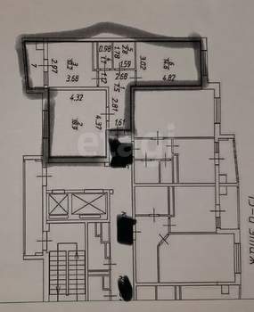 2-к квартира, вторичка, 56м2, 15/16 этаж