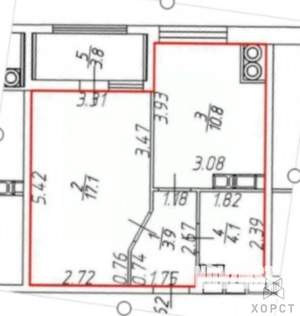 1-к квартира, вторичка, 40м2, 20/24 этаж