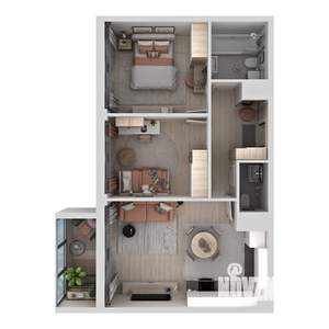 2-к квартира, вторичка, 58м2, 15/21 этаж