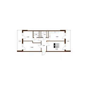 3-к квартира, вторичка, 83м2, 12/14 этаж
