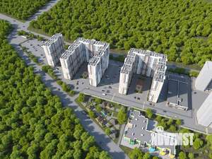 2-к квартира, строящийся дом, 57м2, 1/16 этаж