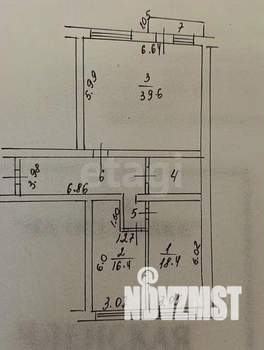 3-к квартира, вторичка, 97м2, 6/10 этаж