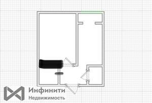 2-к квартира, вторичка, 60м2, 4/18 этаж
