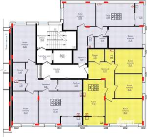 2-к квартира, строящийся дом, 84м2, 2/10 этаж