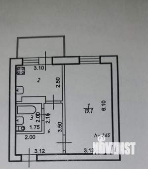 1-к квартира, вторичка, 40м2, 1/10 этаж
