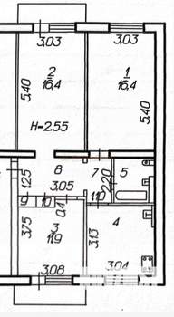 3-к квартира, вторичка, 65м2, 5/5 этаж