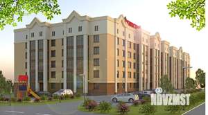 1-к квартира, строящийся дом, 45м2, 1/5 этаж