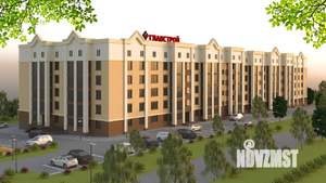 1-к квартира, строящийся дом, 45м2, 1/5 этаж