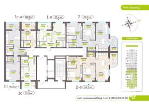 2-к квартира, вторичка, 66м2, 6/19 этаж