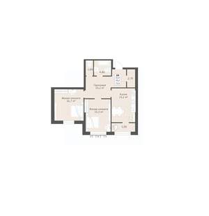 2-к квартира, вторичка, 74м2, 11/12 этаж