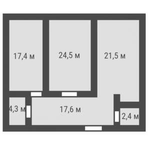 2-к квартира, вторичка, 88м2, 7/16 этаж