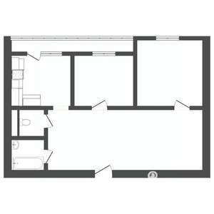2-к квартира, вторичка, 60м2, 3/10 этаж